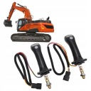 2XUCHWYT JOYSTICKA MINI-PELLES 6 FILS SUBSTITUT VERS DOOSAN DH DX150 215 225photo 15
