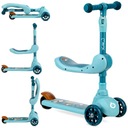 JEŹDZIK HULAJNOGA BALANSOWA DLA DZIECI 2w1 MoMi KIURU Z SIODEŁKIEM KOŁA LED