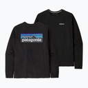 Longsleeve trekingový pánsky Patagonia P-6 Logo Responsibili black L Veľkosť L