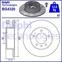 2× DELPHI DISC BRAKE photo 2 - milautoparts-fr.ukrlive.com