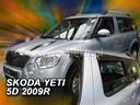 DEFLECTORES SKODA YETI 5D DE 2009R. JUEGO 4 PIEZAS HEKO 