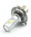 Żarówka LED H4 HS1 12V Yamaha Honda BMW Suzuki H4 HS1 P43t 60/55W 12-24 V  DC biała 18 W (moc pobierana) za 75 zł z Wieruszów -  -  (7039378609)