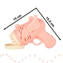 Pistolet na bańki mydlane do baniek mydlanych różowy Głębokość produktu 15.5 cm