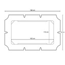 КРЫША для садовых качелей КРЫША 163x110 АНТРАЦИТ