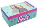 Sada na vlákna Barbie kefa + sponky v puzdre Materiál karton plast tkanina