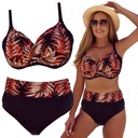 КУПАЛЬНЫЙ КОСТЮМ ИЗ ДВУХ ЧАСТЕЙ, С ВЫСОКОЙ ПОСАДКОЙ, С УТЕПЛКОЙ, ЖЕНСКИЙ КОСТЮМ, РАЗМЕР 70H