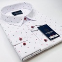Veľká veľkosť elegantná vizitka PREMIUM pánska košeľa so vzorom REGULAR-FIT Model Duży rozmiar PREMIUM Elegancka & Codzienna koszula