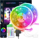 Светодиодная лента HOVVIDA RGB 20 м Wi-Fi с поддержкой Alexa Google Assistant 10 м