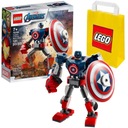 LEGO AVENGERS 76168 — ФИГУРКА МЕХОВОГО РОБОТА КАПИТАН АМЕРИКА + ПОДАРОЧНЫЙ СУМОК