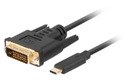 LANBERG KABEL USB TYP-C(M) DO DVI-D(M)(21+4)(M)