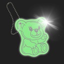 Светоотражающий кулон на цепочке гаджет светоотражающий брелок BEAR BEAR