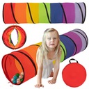 Детская игровая палатка ТУННЕЛЬ, складная, разноцветная, 200 шариков ТТ-100Х