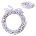 ПЛЕТЕНЫЙ ВЕНОК КРУГЛЫЙ, ПЛАТЬЕ ИЗ ПЛЕТНОГО РОТАГА, 20 см