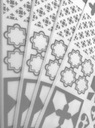 Потолочные кессоны из полистирола PATCHWORK GREY белого цвета