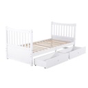 Кровать односпальная из массива дерева с ящиком 90*200см.