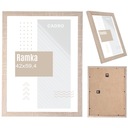 РАМКА А2 РАМКИ ДЛЯ ФОТО 42x59,4 SONOMA РАМА СВЕТ МДФ 59,4x42 CM CADRO