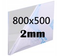 Плита PLEX / PLEXI / PLEXI / PLEXI размером 80см x 50см x 2мм ПРОЗРАЧНАЯ