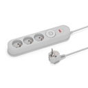 РАЗЪЕМ ДЛЯ ЗАЩИТЫ ПЕРЕПРЯЖЕНИЯ ПЕРЕПРЯЖЕНИЯ 3 РОЗЕТКИ 1,5 м СЕРЫЙ