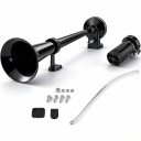 KLAXON TROMPETTE PNEUMATIQUE 150DB AVERTISSEUR SONORE CHROME COMPRESSEUR 12V AUTOMOBILEphoto 14