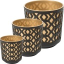 Установите 3 -кратные садовые вставки горшки горшка