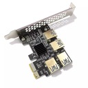 Разветвитель переходной платы PCI-E PORT ADAPTER 1x4 GPU ver006s