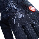 Športové cyklistické rukavice so zipsom zateplené Hlavná tkanina iná