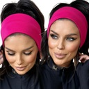 ПОВЯЗКА НА УШИ ЖЕНСКАЯ, ТОНКАЯ, УДОБНАЯ, ЛЕГКАЯ, ПРЯМАЯ, ШИРОКАЯ, НА ЛЕНТЕ, ЦВЕТНАЯ