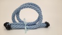 Обаг ручной работы из длинных веревок СИНИЙ
