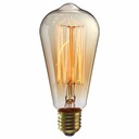 E27 декоративная ретро-лампа Edison ST64 60 Вт, акцентный светильник