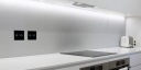 ДЕКОРАТИВНЫЙ СТЕКЛЯННЫЙ ВЫКЛЮЧАТЕЛЬ СВЕТА ТРОЙНОЙ ЧЕРНЫЙ СВЕТОДИОД СКРЫТОГО МОНТАЖА WIFI
