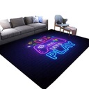 СОВРЕМЕННЫЙ КОВЕР ДЛЯ ГЕЙМЕРОВ NEON LETS PLAY 100X140