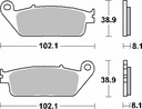 PADS BRAKE SBS 183HF KYMCO DOWNTOWN I 125 / 200 XCITING 250 2004-2015 photo 4 - milautoparts-fr.ukrlive.com