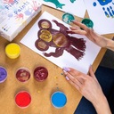 Farby na maľovanie prstami pre deti kreatívna zábava bezpečné 6 x 40 ml EAN (GTIN) 5060530134533