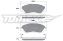 TX 17-44 ZAPATAS DE FRENADO TX 17-44 TOMEX BRAKES 