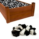 Черно-белая каменная крошка для декора кладбища 25 кг