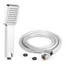 СЕРЕБРЯНАЯ РУЧКА ДЛЯ ДУША С ГИБКИМ СТАЛЬНЫМ ШЛАНГОМ 150 СМ