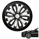 КОЛПАКИ 15 ДЛЯ RENAULT PEUGEOT VW OPEL FORD CITROEN серебристо-черный КОМПЛЕКТ