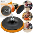 DYSK SZLIFIERSKI NA RZEP PAPIER ŚCIERNY KRĄŻKÓW 125mm + ADAPTER WIERTARSKI