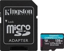 KINGSTON microSDXC Canvas Go Plus 128 ГБ + адаптер