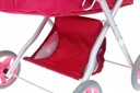 Глубокая кукольная коляска с сумкой, гондолой, складным навесом - польский продукт
