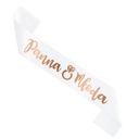 РУШКА ДЛЯ МАЛЬЧИЧНИКА НЕВЕСТЫ, белый, РОЗОВОЕ ЗОЛОТО, РОЗОВОЕ ЗОЛОТО, 160 см