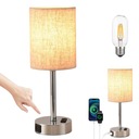 ЛЕННАЯ СВЕТОДИОДНАЯ НАСТОЛЬНАЯ ЛАМПА С СЕНСОРНЫМ УПРАВЛЕНИЕМ 3000K ЗАРЯДКА USB A/Type-C