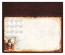 Настольный календарь Globus biuwar на 2024 год из коричневой эко-кожи с заметками