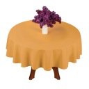 ЭЛЕГАНТНАЯ ГЛАДКАЯ ОВАЛЬНАЯ СКАТЕРЬЯ ОВАЛЬНАЯ ГОРЧИЧНАЯ 140x260