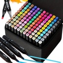 МАРКЕРЫ АЛКОГОЛЬНЫЕ ДВУСТОРОННИЕ 120 ШТ. МАРКЕРЫ, РУЧКИ, ПОПУСКНИКИ + ЧЕХОЛ-СУМКА