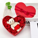 Flowerbox mydlane róże mydełka miś prezent na dzień matki dla dziewczyny Kod producenta 43370966