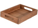 Прямоугольный поднос 26 x 18 x 4,5 см - ТИКОВОЕ ДЕРЕВО