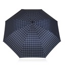 BETLEWSKI Полуавтоматический зонт темно-синего цвета, большой клетчатый зонт XL