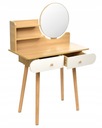 SCANDI косметический туалетный столик с зеркалом, скандинавский стиль