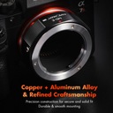 Adapter MINOLTA MD do SONY NEX E Mount A6500 A7 A9 K&F PRO Kod producenta KF06.440